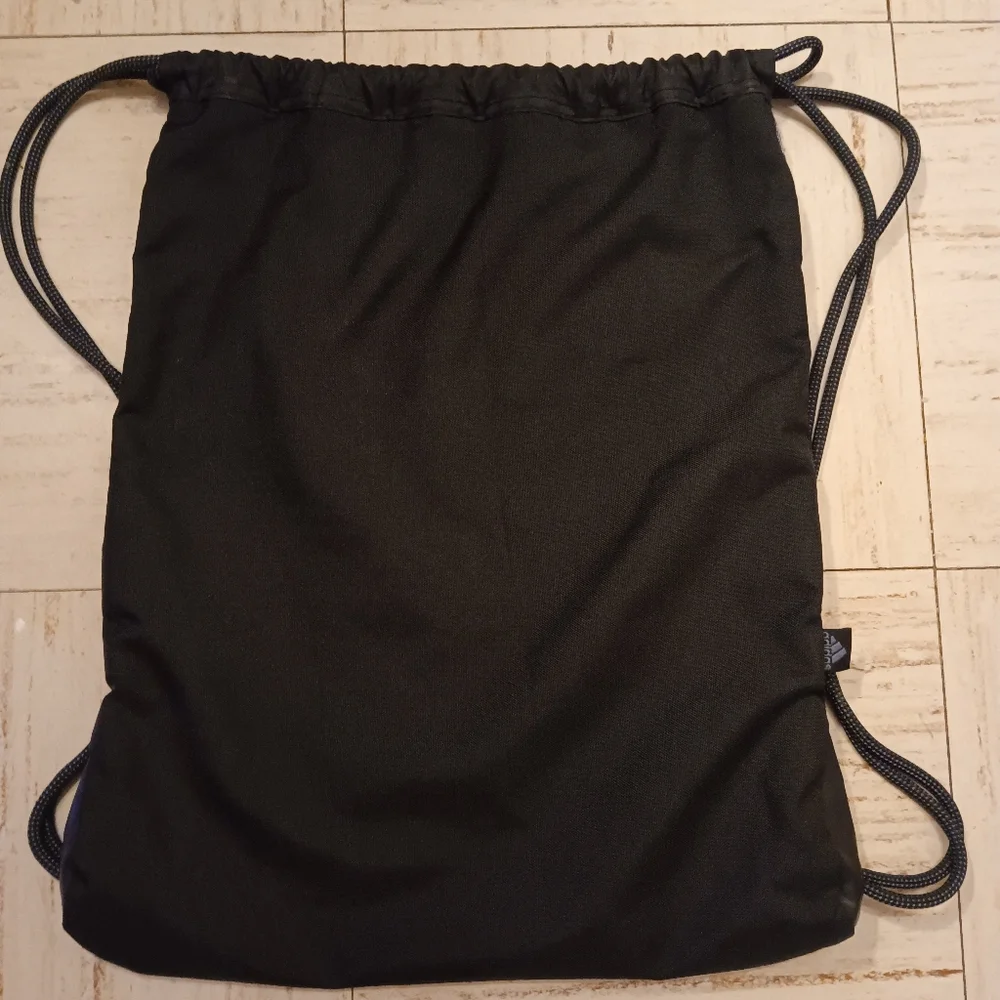 Adidas Black and Gray Drawstring Backpack - Picture 2 of 6
